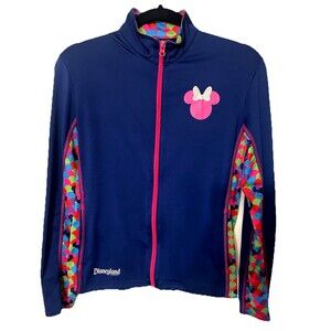 Disneyland Resort Parks Minnie Stretch Full Zip Jacket Thumb Hole Junior Size XL